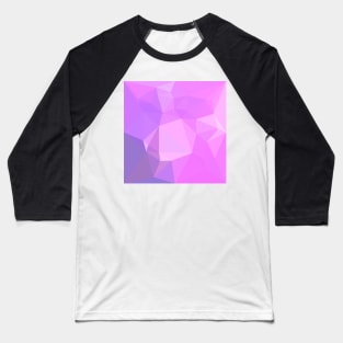 Medium Orchid Abstract Low Polygon Background Baseball T-Shirt